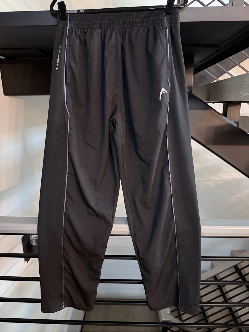 Black Men's Athletic Track Pants - Head size Large length 42,5”(out seam)